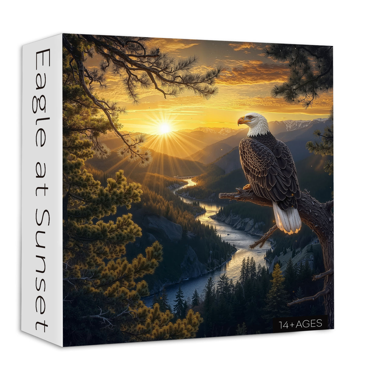 Puzzle Aquila al tramonto 1000 pezzi