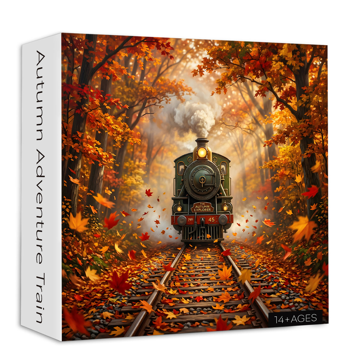 Herbstliches Abenteuerzug-Puzzle 1000 Teile