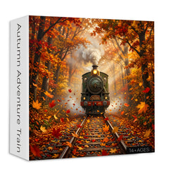 Herbstliches Abenteuerzug-Puzzle 1000 Teile