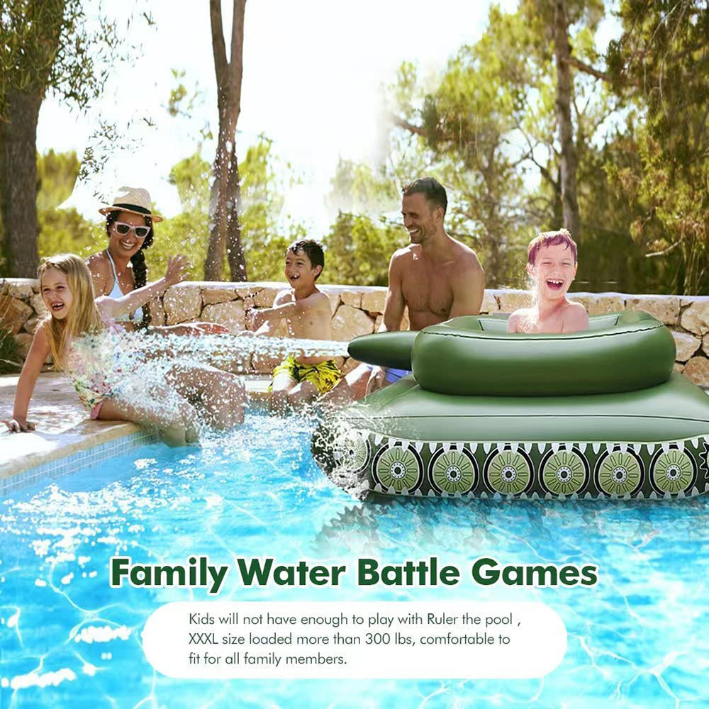 Inflatable Tank Pool Float with Water Gun