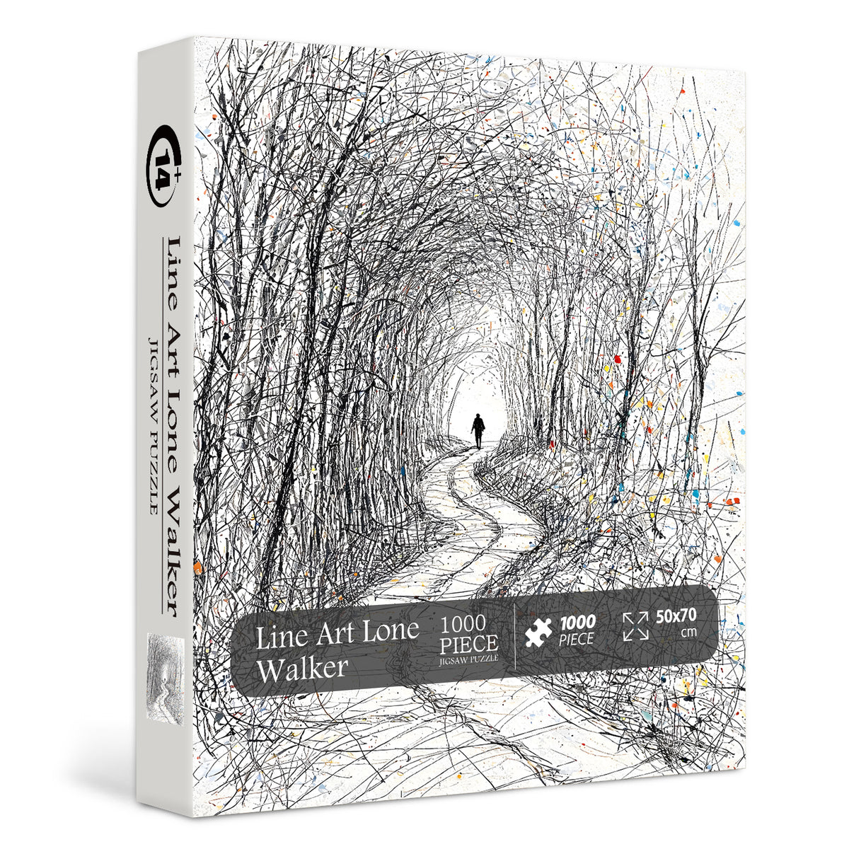 Puzzle Line Art Lone Walker 1000 pièces