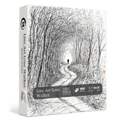 Puzzle Line Art Lone Walker 1000 pièces