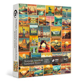 Nostalgic American Landmark Poster Jigsaw Puzzle 1000 Pieces