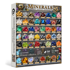 Gemstone Mineral Collection Jigsaw Puzzle 1000 Pieces