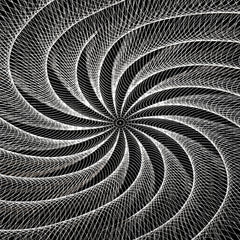 Black White Vortex Jigsaw Puzzle 1000 Pieces
