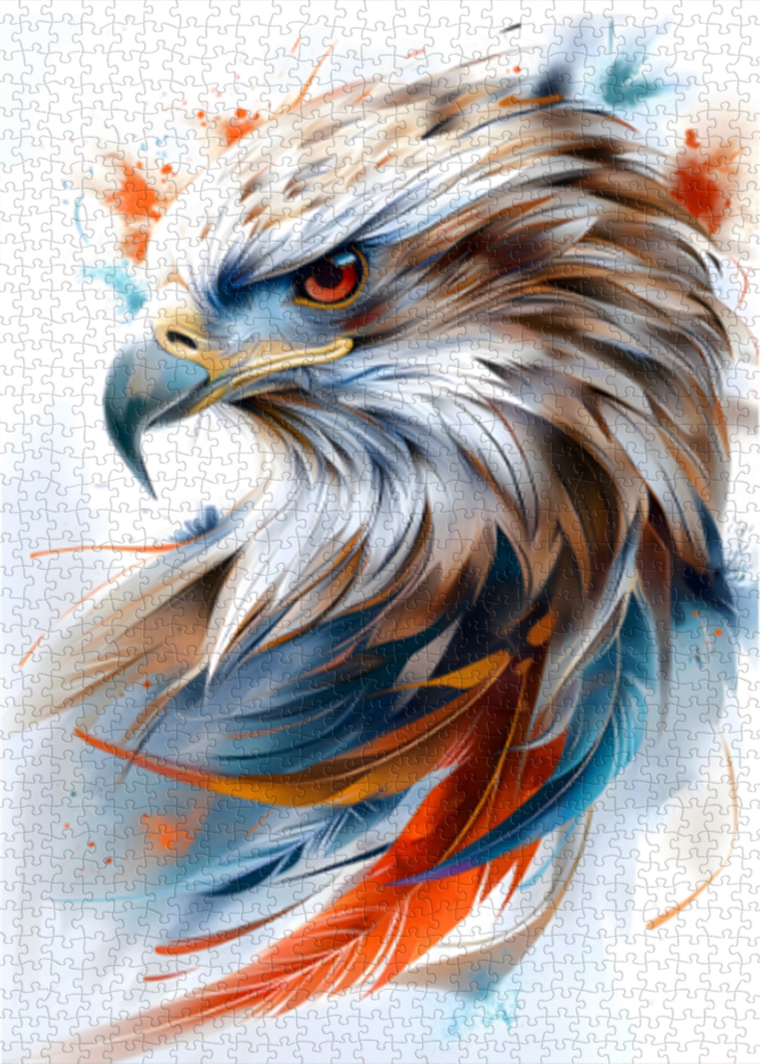 Puzzle Aigle Divin Aile Colorée 1000 Pièces