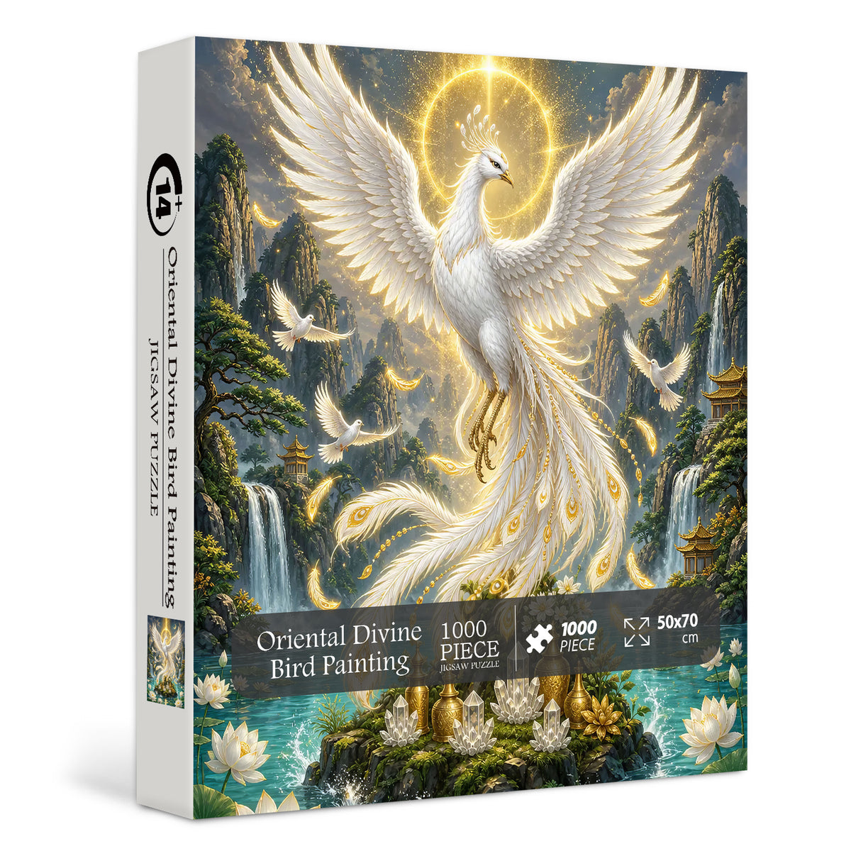 Oriental Divine Bird Painting Jigsaw Puzzle 1000 Pieces