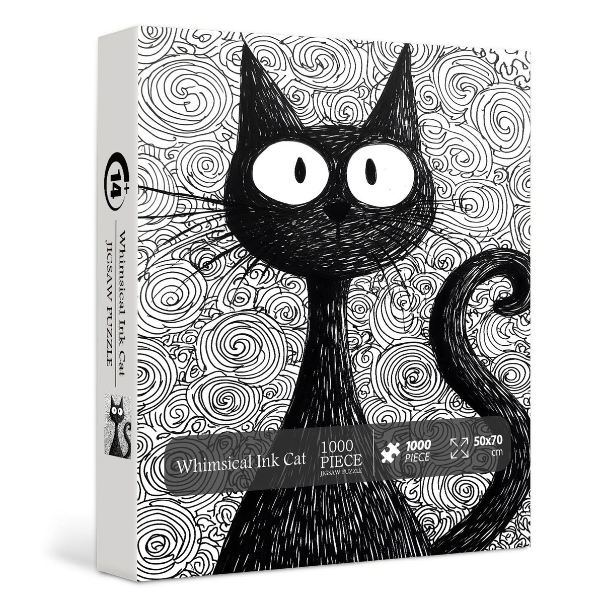 Whimsical Ink Cat Jigsaw Puzzle 1000 Pieces