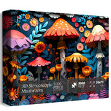 3D Stereoscopic Mushroom Jigsaw Puzzles 1000 Pieces