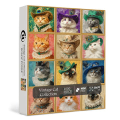 Vintage Cat Collection Puzzle 1000 Teile