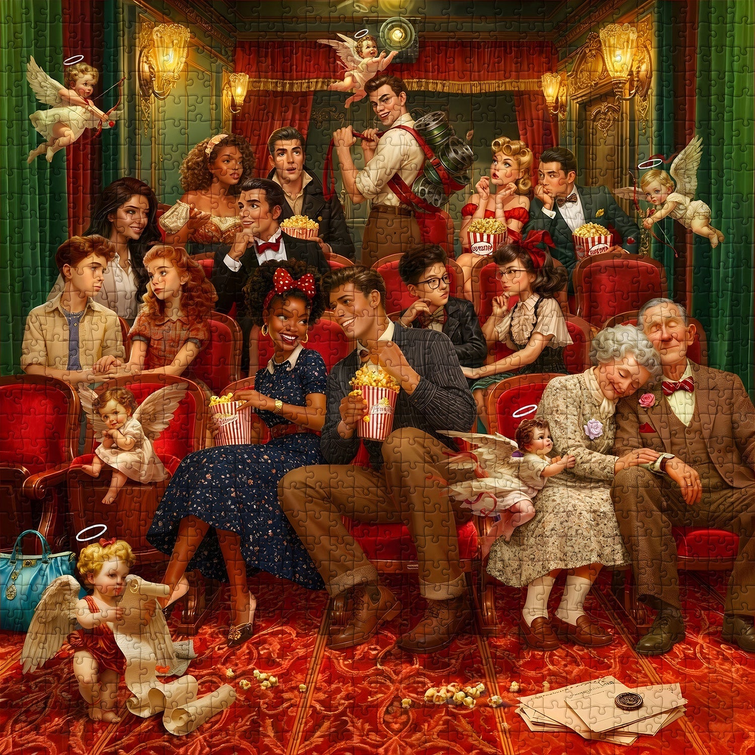 Vintage Cinema Joy Jigsaw Puzzle 1000 Pieces