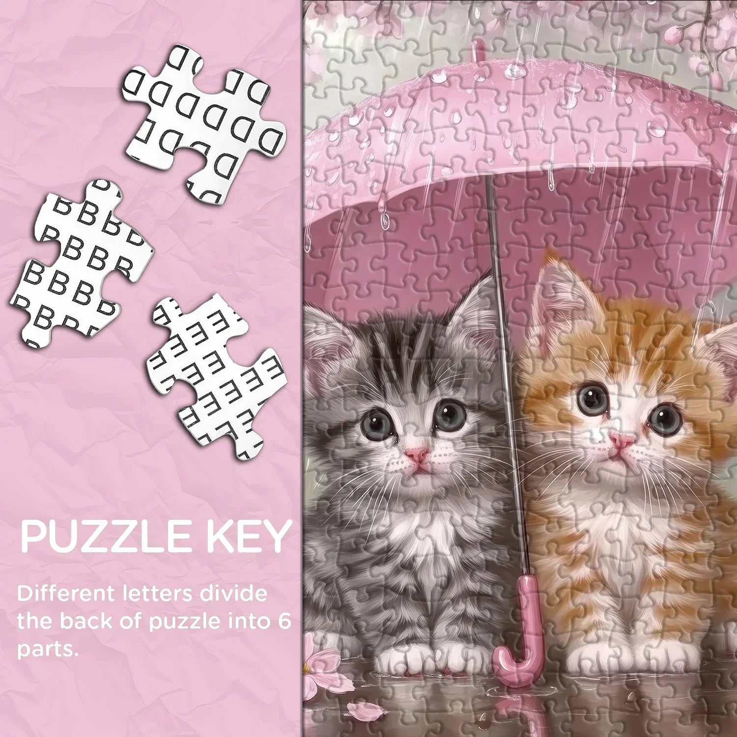 Rain Kittens Jigsaw Puzzle 1000 Pieces