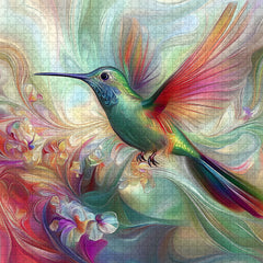 Artistic Hummingbird Jigsaw Puzzle 1000 Pieces