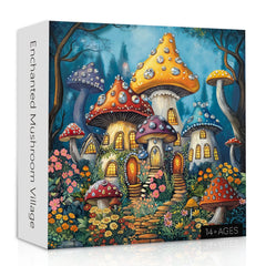 Incantato puzzle di villaggi di funghi 1000 pezzi