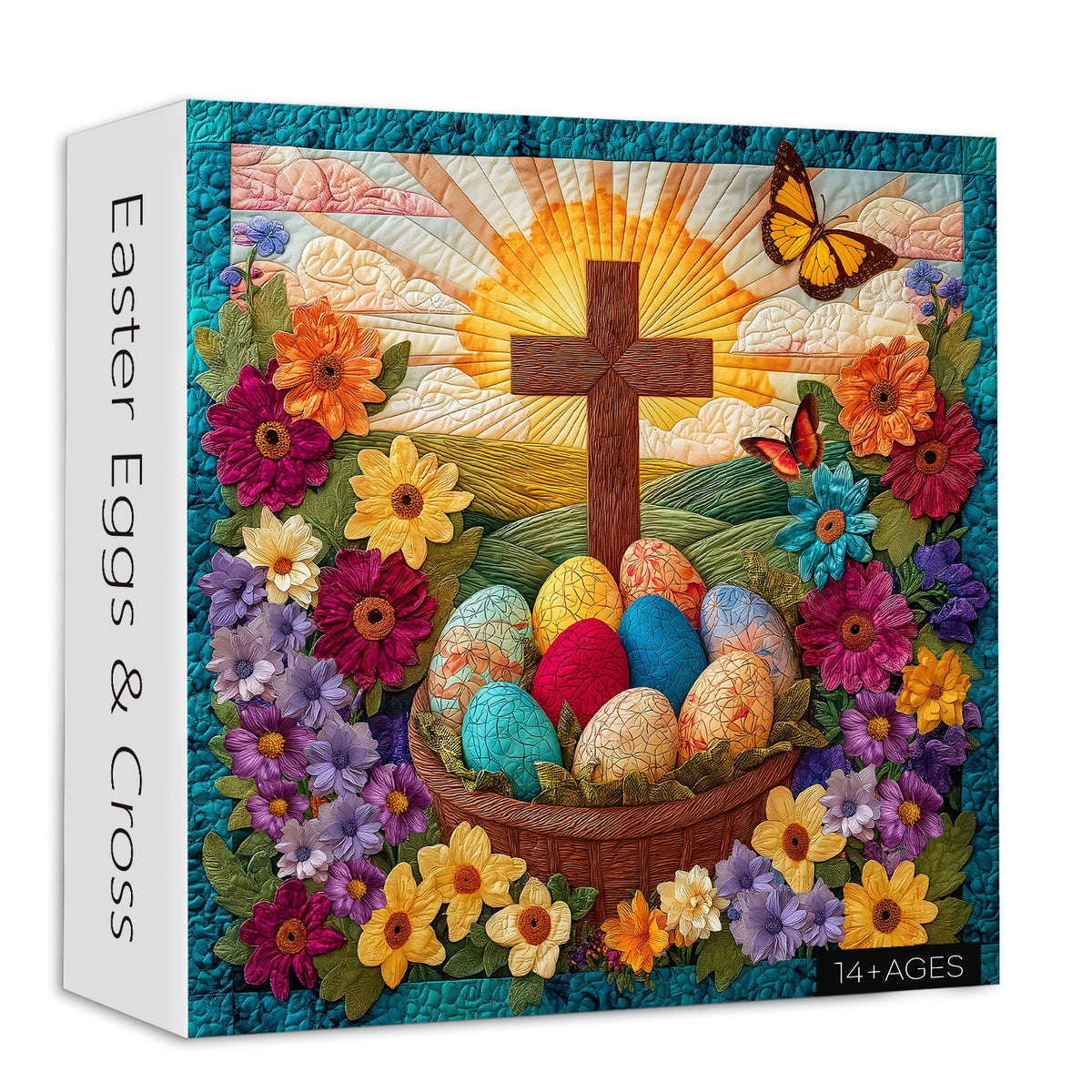 Easter Eggs & Cross Jigsaw Puzzle 1000 Pieces