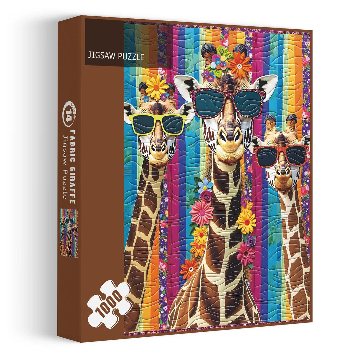 Tissu giraffe puzzle 1000 pièces