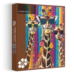 Tissu giraffe puzzle 1000 pièces