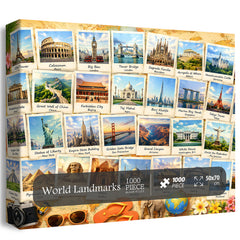 Puzzle „Sehenswürdigkeiten der Welt“ 1000 Teile