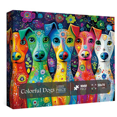 Cani colorati puzzle puzzle 1000 pezzi