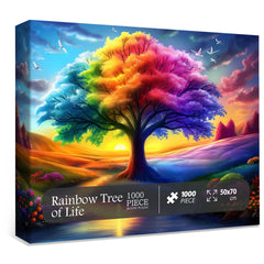 Regenbogenbaum des Lebens Puzzle 1000 Stücke