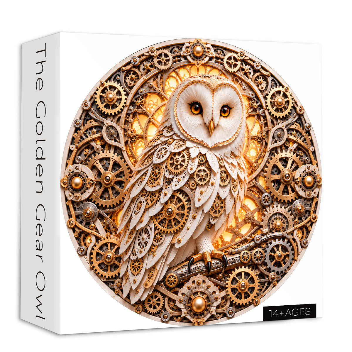 The Golden Gear Owl Jigsaw Puzzle 1000 Pieces