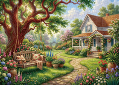 Sunny Swing Garden Jigsaw Puzzle 1000 Pieces