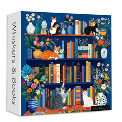 Whiskers & Books Jigsaw Puzzles 1000 Pieces