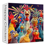 Happy Chicken Jigsaw Puzzle 1000 Pieces