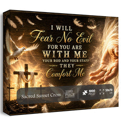 Sacred Sunset Cross Jigsaw Puzzle 1000 Pieces