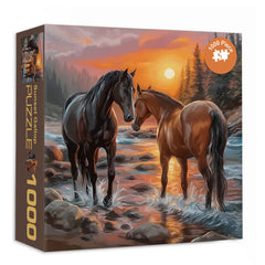 Sunset Gallop Puzzle Puzzle 1000 pièces