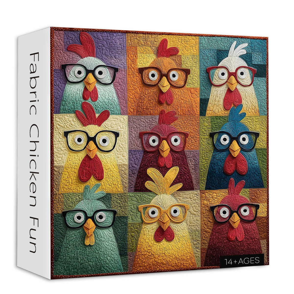Fabric Chicken Fun Jigsaw Puzzle 1000 Pieces