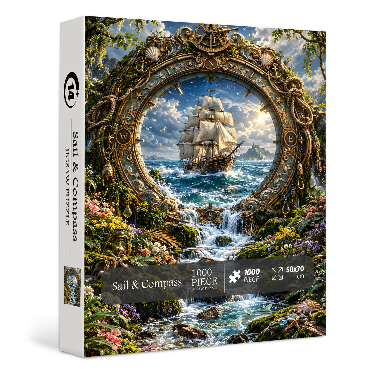 Segel- und Kompass-Puzzle, 1000 Teile