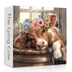 Il puzzle di mucca bugiardo enigma 1000 pezzi