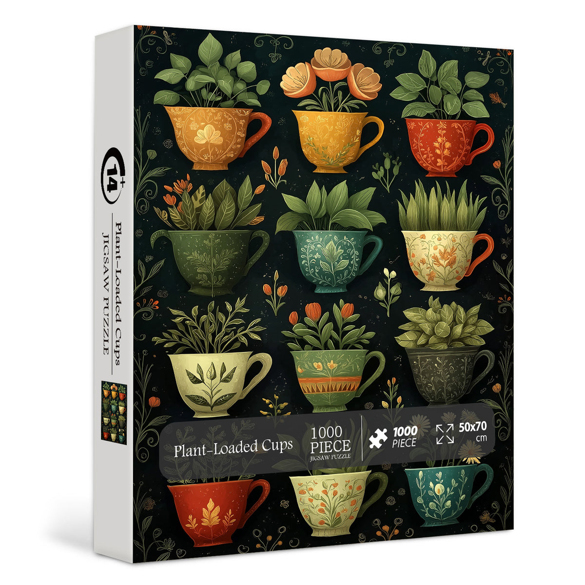 Plant-Loaded Cups Jigsaw Puzzle 1000 Pieces