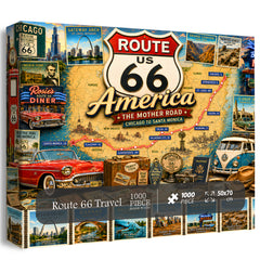 Route 66 Travel Jigsaw Puzzle 1000 Pieces