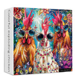 Colorful Exploding Chicken Jigsaw Puzzles 1000 Pieces