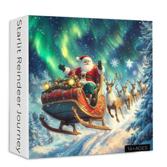Starlit Reindeer Journey Jigsaw Puzzle 1000 Pieces