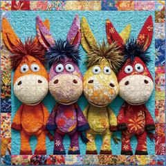 Quilted Donkeys&nbsp;Jigsaw Puzzle 1000 Pieces