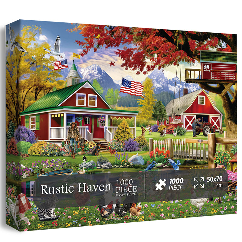 Rustic Haven puzzle puzzle 1000 pezzi