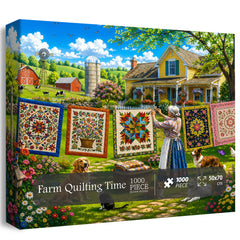 Farm Quilting Time Jigsaw Puzzle 1000 Pieces
