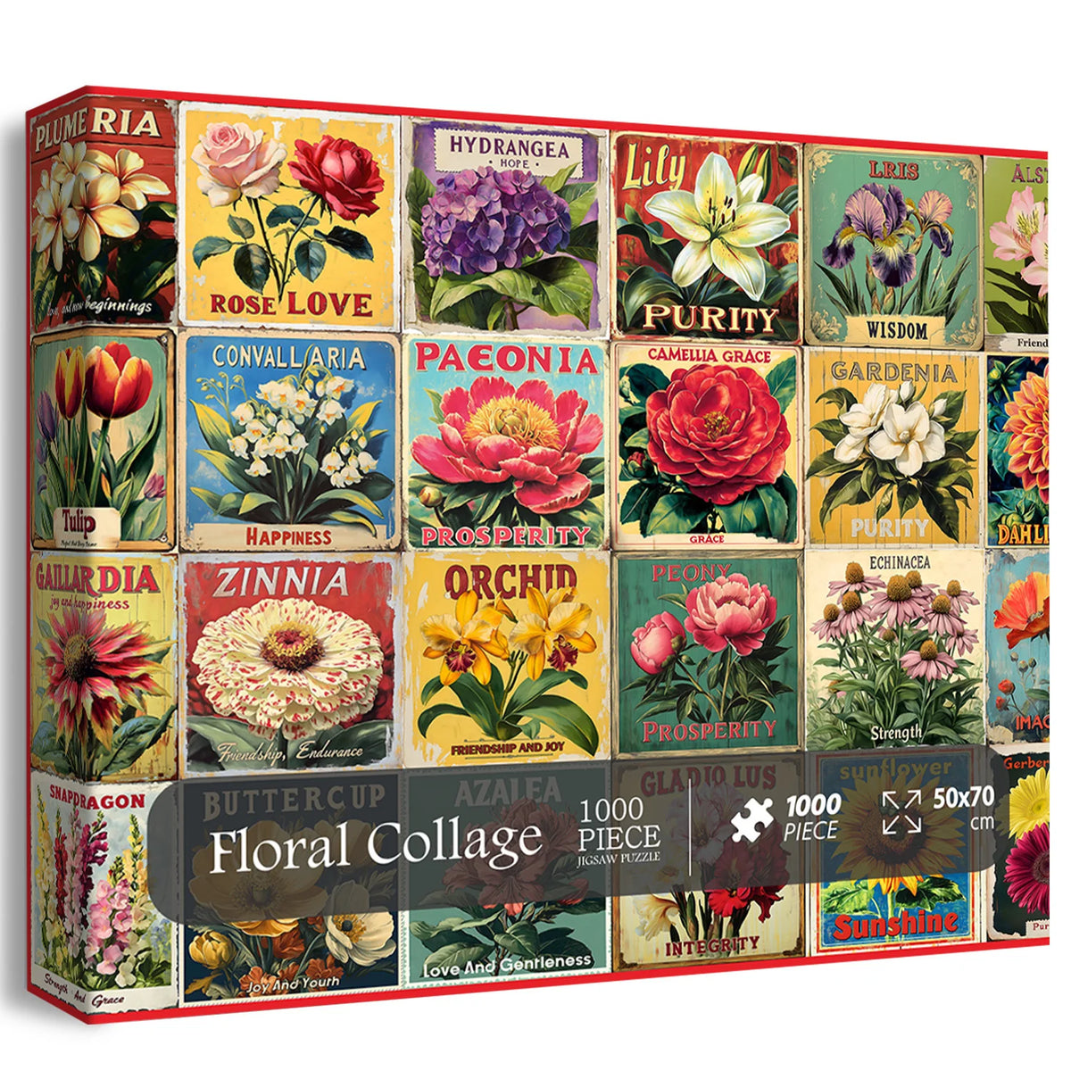 Puzzle floreale puzzle 1000 pezzi