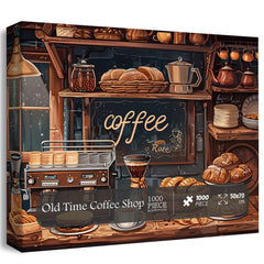 Old Time Coffee Shop Jigsaw Puzzle 1000 Pieces
