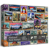 National Park Stamps Jigsaw Puzzles 1000 Pieces