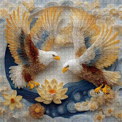 Quilled Twin Eagles Puzzle 1000 Teile
