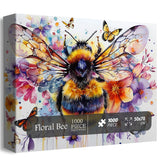 Floral Bee Jigsaw Puzzle 1000 Pieces