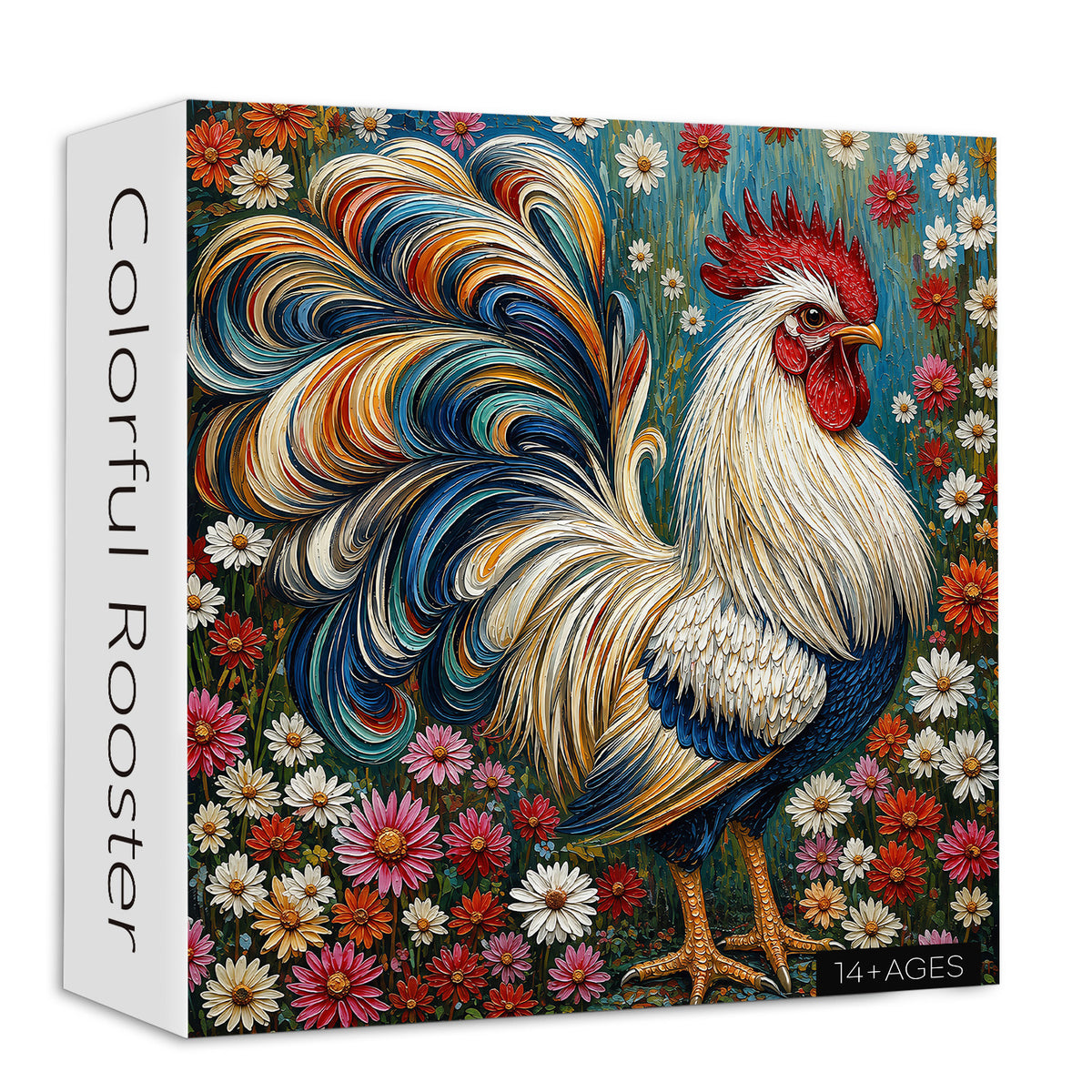 Colorful Rooster Jigsaw Puzzle 1000 Pieces