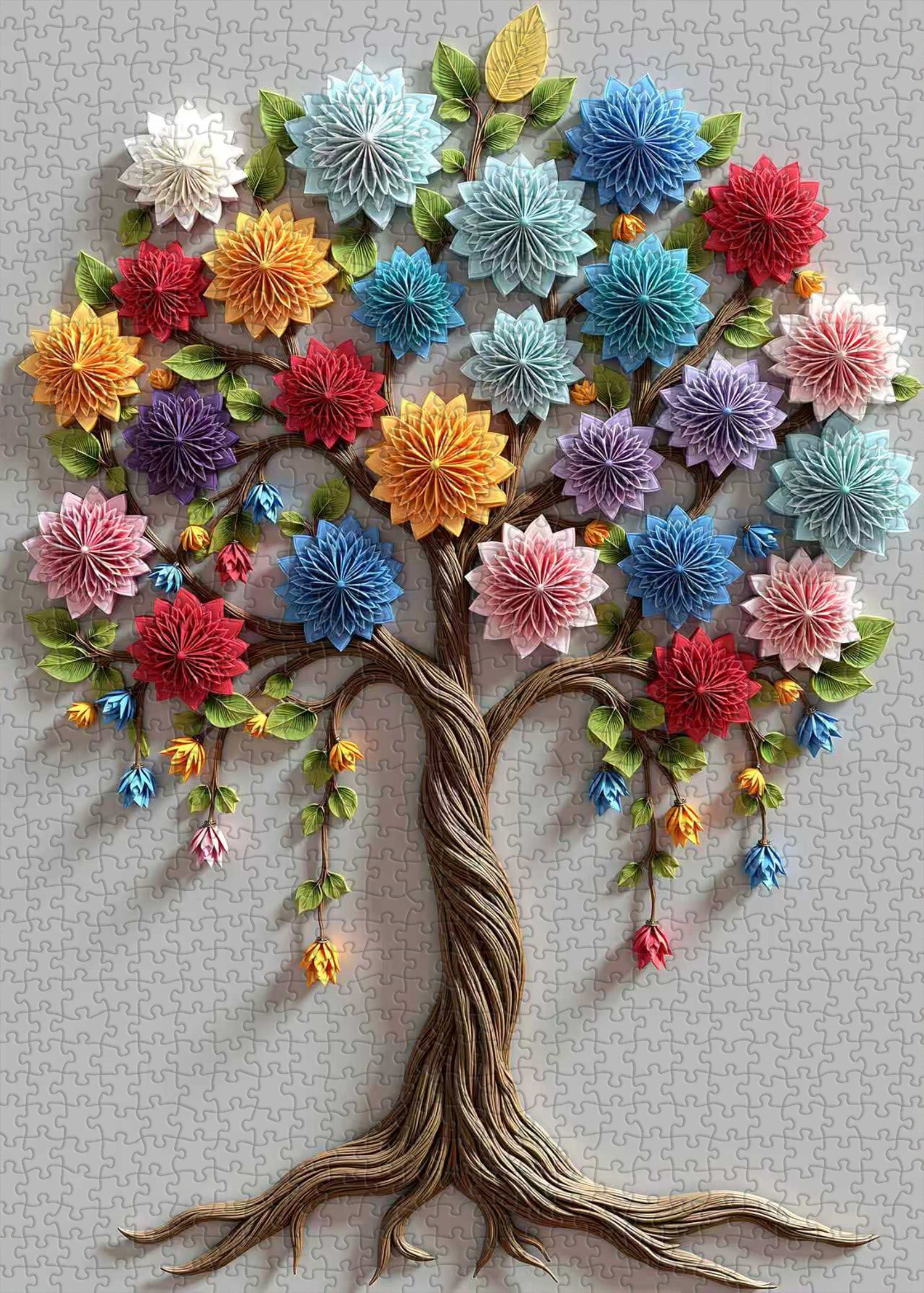 Paper Blossom Tree Jigsaw Puzzle 1000 Pieces