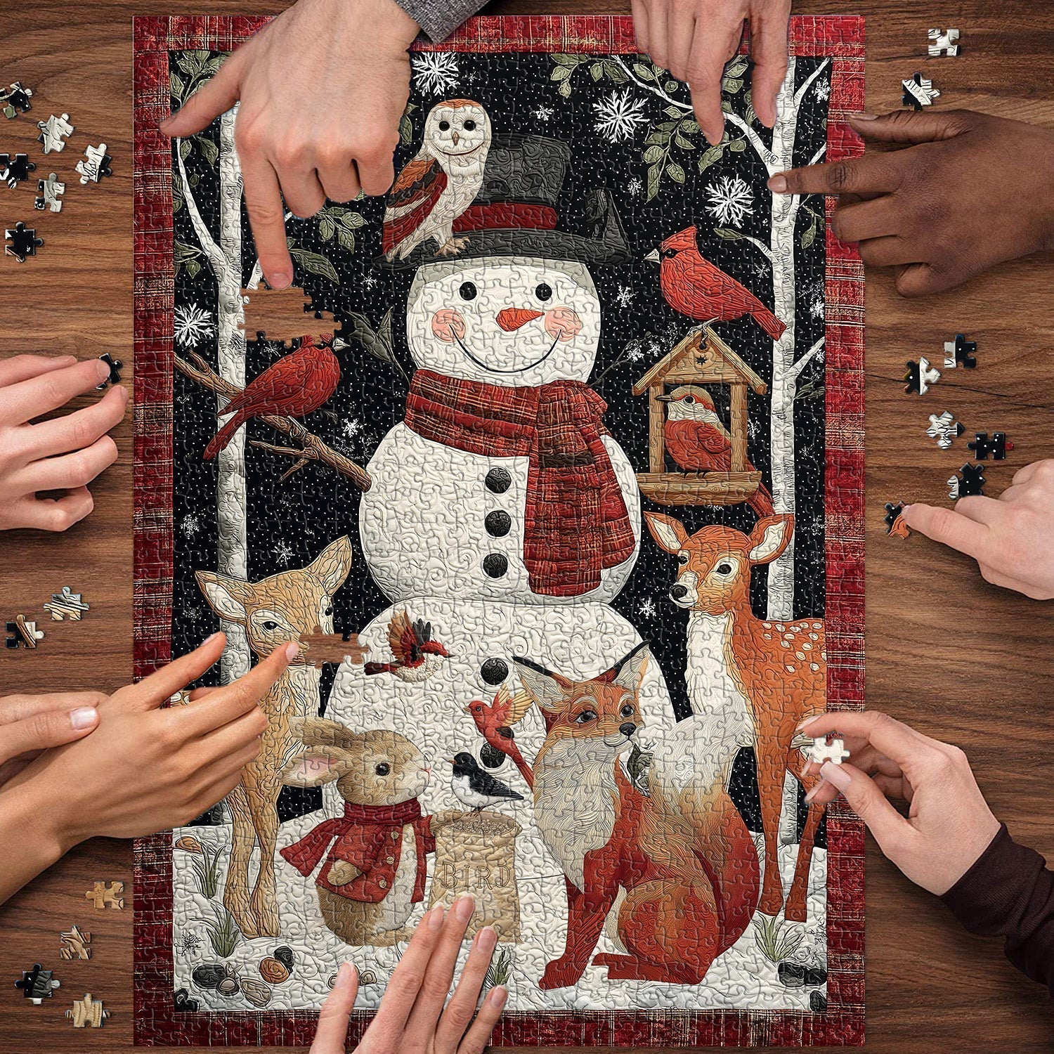 Joyful Snowy Jigsaw Puzzle 1000 Pieces