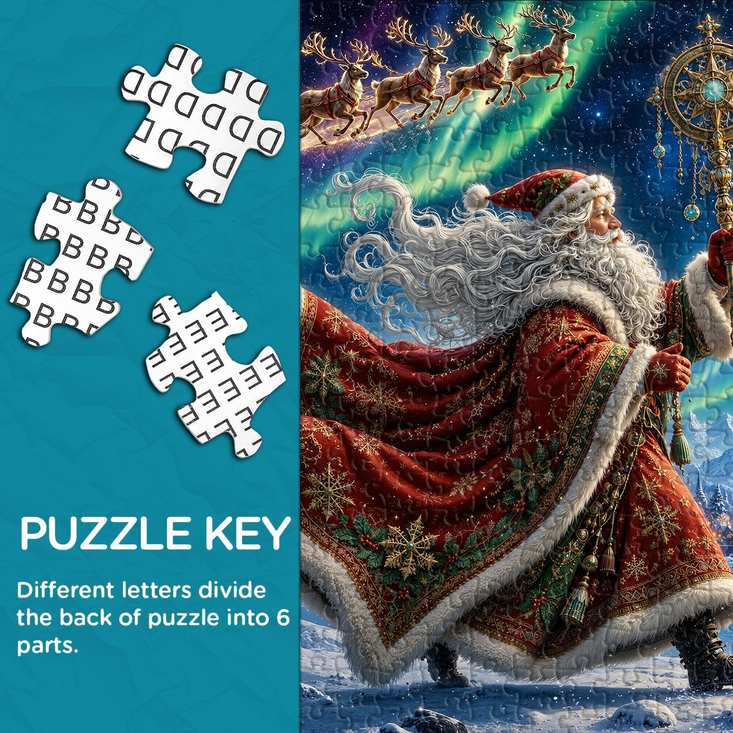 Puzzle natalizio artico da 1000 pezzi