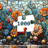 Stained Glass Cactus Jigsaw Puzzle 1000 Pieces